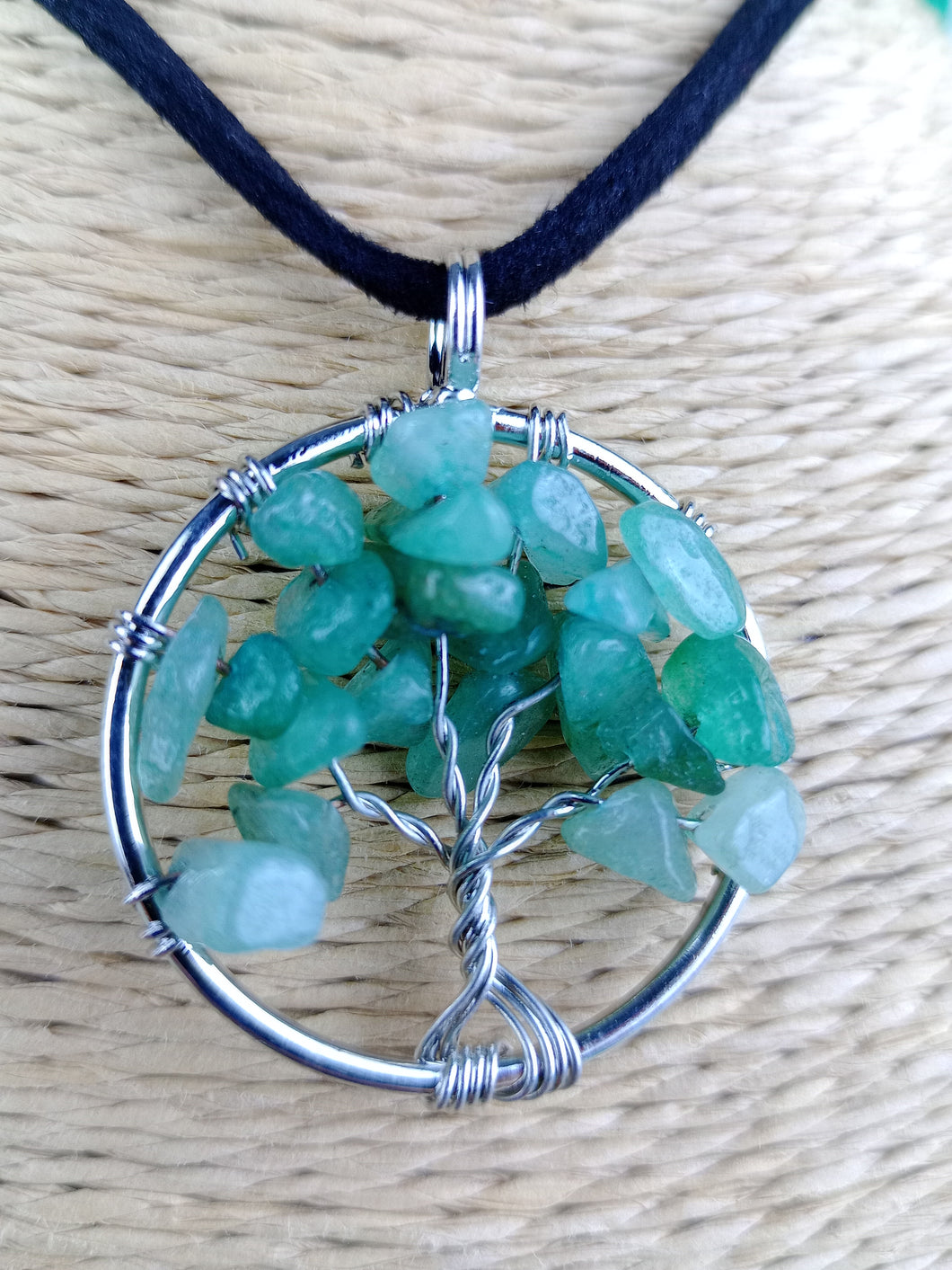 Colgante Árbol Vida Aventurina Pequeño