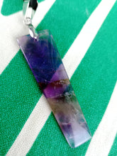 Cargar imagen en el visor de la galería, Colgante Rectangular Amatista Mod. 3
