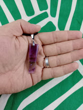 Cargar imagen en el visor de la galería, Colgante Rectangular Amatista Mod. 3
