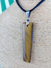 Cargar imagen en el visor de la galería, Colgante Rectangular Ojo tigre Mod. 3
