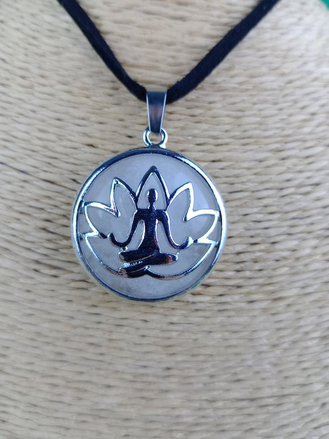 Colgante Yogi Cuarzo Blanco