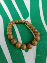 Cargar imagen en el visor de la galería, Pulsera Elástica Jaspe Madera 8 mm

