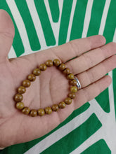 Cargar imagen en el visor de la galería, Pulsera Elástica Jaspe Madera 8 mm

