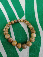 Cargar imagen en el visor de la galería, Pulsera Elástica Jaspe Paisaje 8 mm
