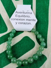 Cargar imagen en el visor de la galería, ﻿Pulsera Elástica Aventurina 8 mm
