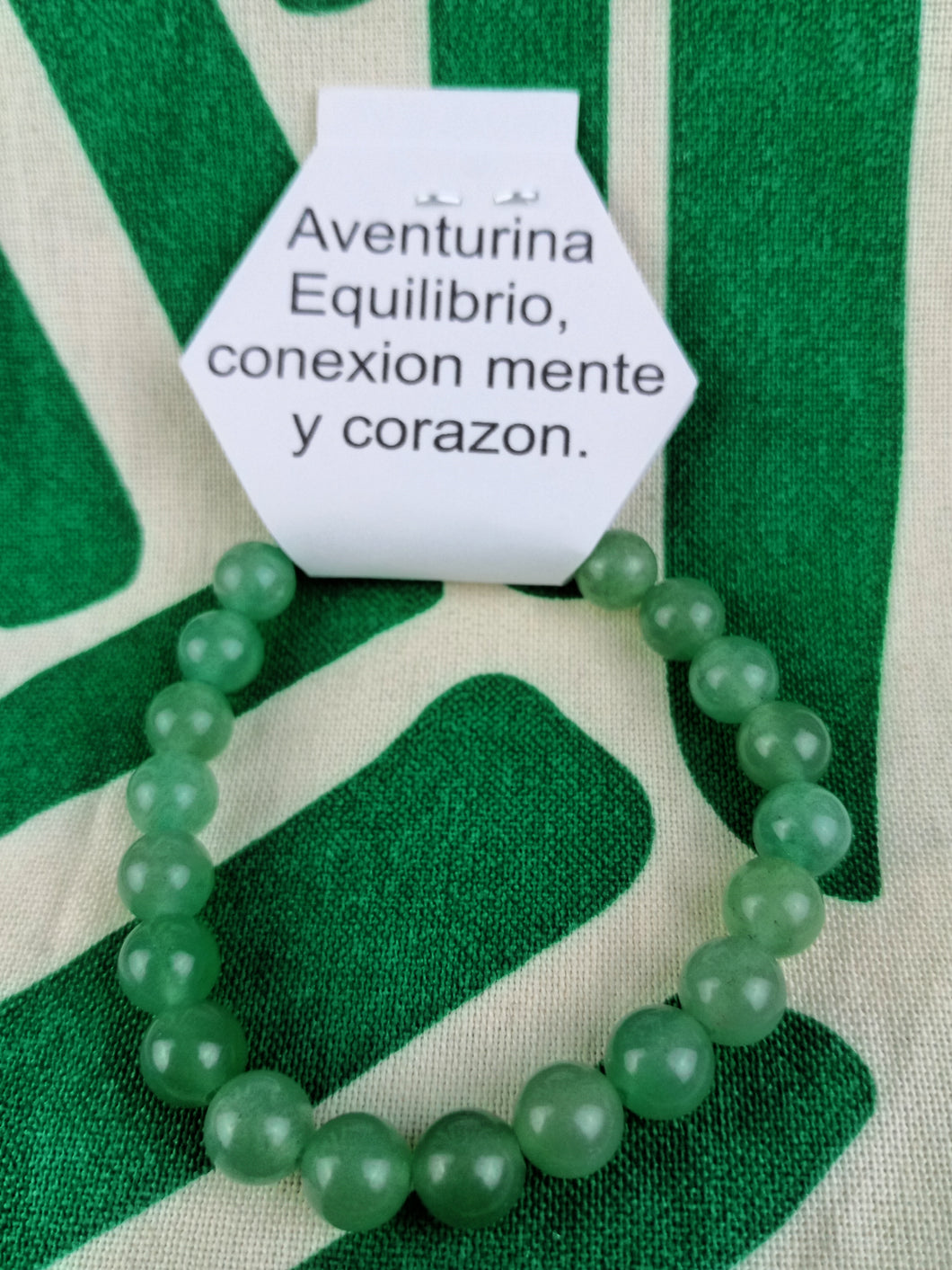 ﻿Pulsera Elástica Aventurina 8 mm