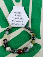 Cargar imagen en el visor de la galería, Pulsera Agata India Nuggets
