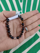 Cargar imagen en el visor de la galería, ﻿Pulsera Elástica Ágata Cafe 8 mm
