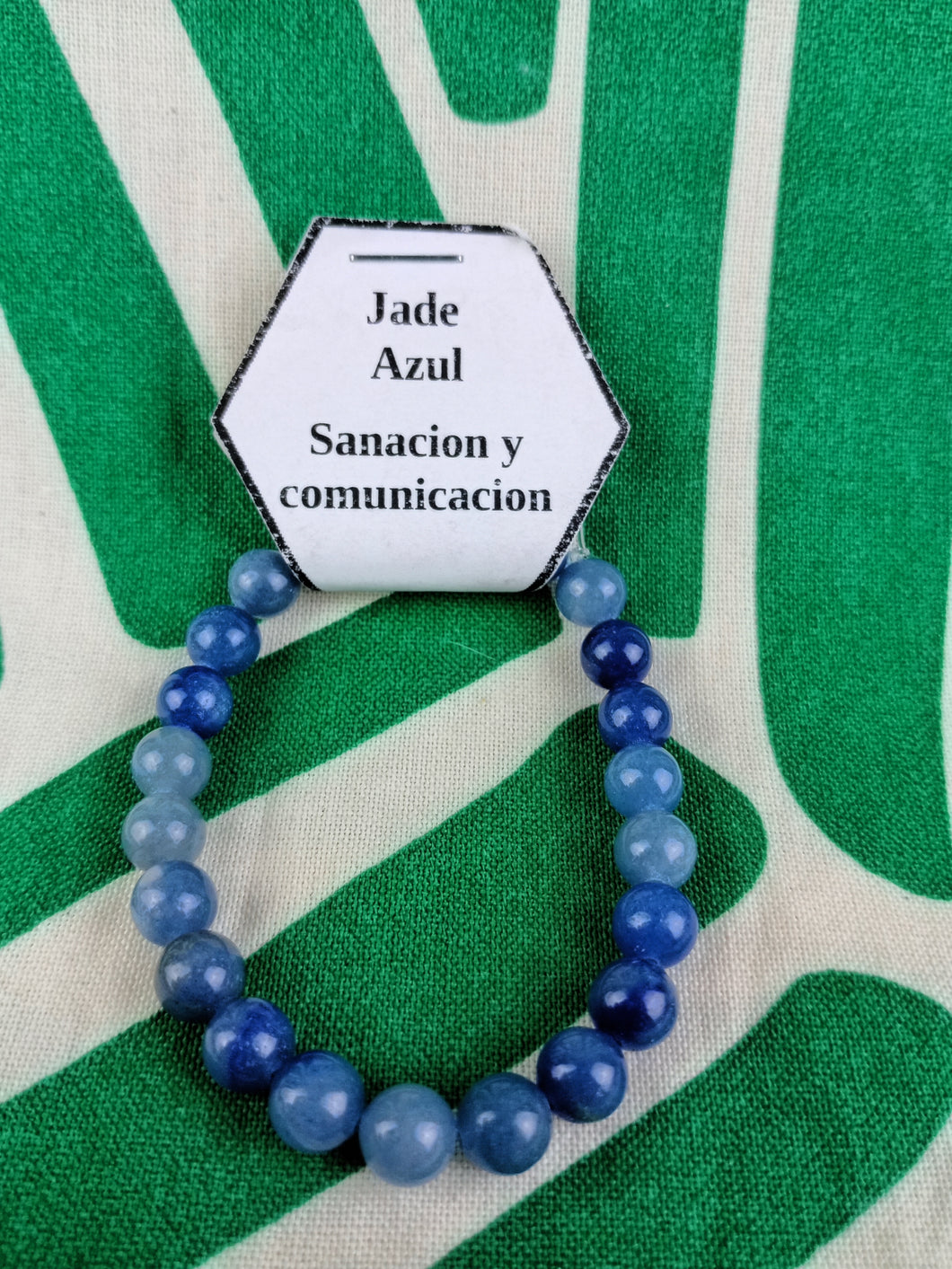 Pulsera Jade Azul 8 mm