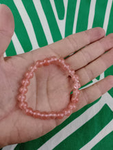 Cargar imagen en el visor de la galería, Pulsera Elástica Cuarzo Cereza 8 mm

