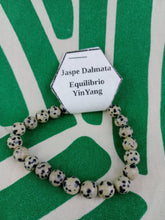 Cargar imagen en el visor de la galería, Pulsera Elástica Jaspe Dalmata 8 mm
