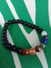 Cargar imagen en el visor de la galería, Pulsera 7 chakras 8 mm
