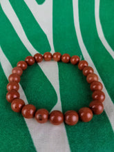 Cargar imagen en el visor de la galería, Pulsera Elástica Jaspe Rojo 8 mm
