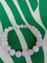 Cargar imagen en el visor de la galería, Pulsera Elástica Cuarzo Rosa 8 mm
