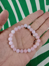Cargar imagen en el visor de la galería, Pulsera Elástica Cuarzo Rosa 8 mm
