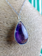 Cargar imagen en el visor de la galería, Colgante Amatista Plata Lagrima Mod. 2
