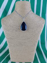 Cargar imagen en el visor de la galería, Colgante Obsidiana Negra Plata Lagrima
