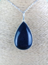 Cargar imagen en el visor de la galería, Colgante Obsidiana Negra Plata Lagrima

