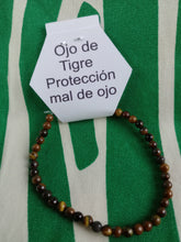 Cargar imagen en el visor de la galería, Pulsera Ojo De Tigre 4 mm
