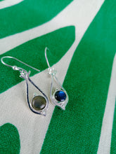 Cargar imagen en el visor de la galería, Pendientes Labradorita Plata
