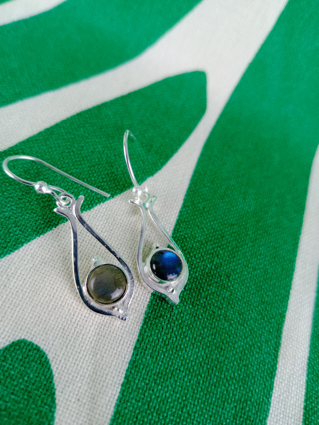 Pendientes Labradorita Plata