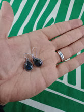 Cargar imagen en el visor de la galería, Pendientes Labradorita Lagrima Plata
