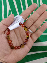 Cargar imagen en el visor de la galería, Pulsera Ojo de Tigre y Carneola Rombos
