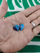 Cargar imagen en el visor de la galería, Pendientes Gaudi Hojas Azules Bicolor
