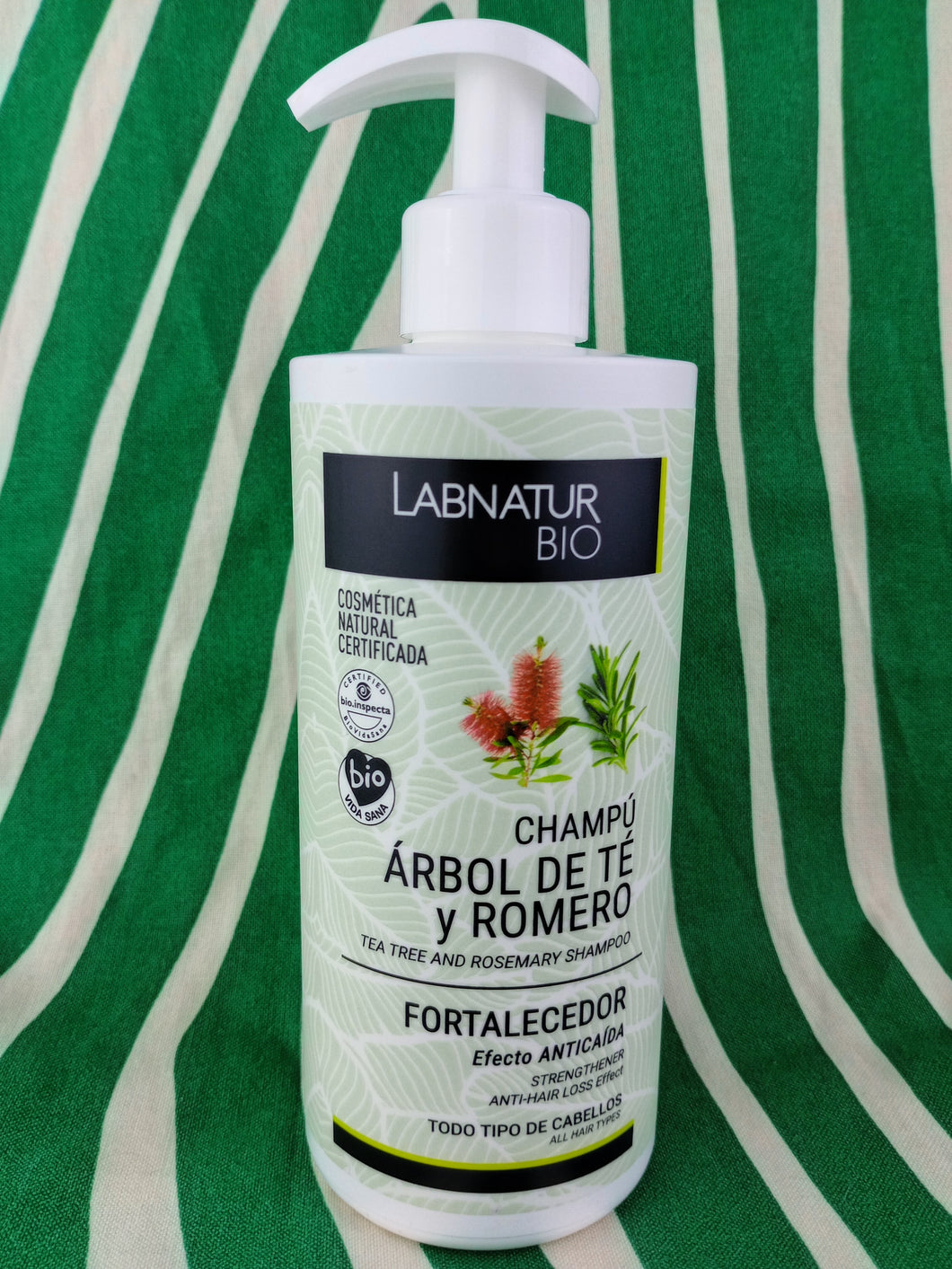 Champú Fortalecedor Árbol de Té y Romero 450ml Labnatur Bio