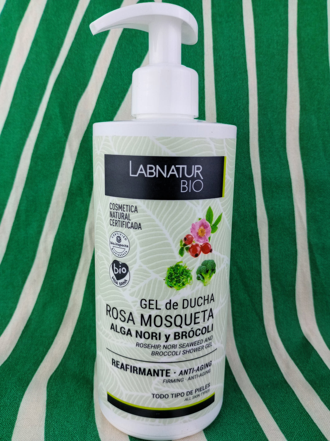 Gel de Ducha Rosa Mosqueta, Alga Nori y Brócoli 450ml Labnatur Bio