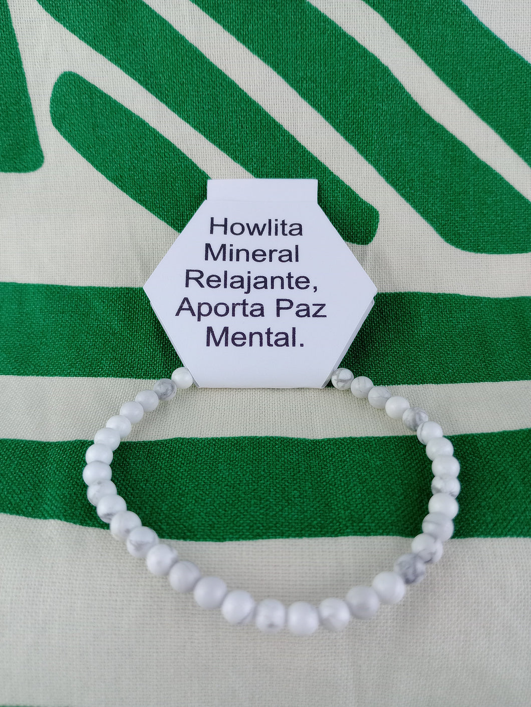 Pulsera Howlita 4 mm