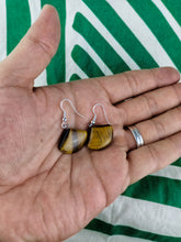 Cargar imagen en el visor de la galería, Pendientes Ojo de Tigre Abanico
