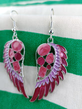 Cargar imagen en el visor de la galería, Pendientes Alas de Angel Rosa
