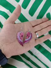 Cargar imagen en el visor de la galería, Pendientes Alas de Angel Rosa

