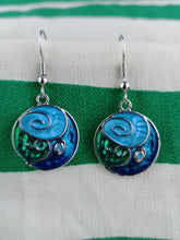 Cargar imagen en el visor de la galería, Pendientes Gaudi Circulo Tricolor Tonos Frios
