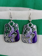 Cargar imagen en el visor de la galería, Pendientes Gaudi Abstractos Morados
