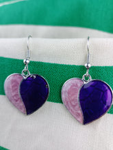 Cargar imagen en el visor de la galería, Pendientes Gaudi Corazones Morados
