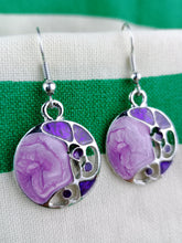 Cargar imagen en el visor de la galería, Pendientes Gaudi Circulo Lilas Bicolor
