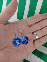 Cargar imagen en el visor de la galería, Pendientes Gaudi Circulo Azules Tricolor
