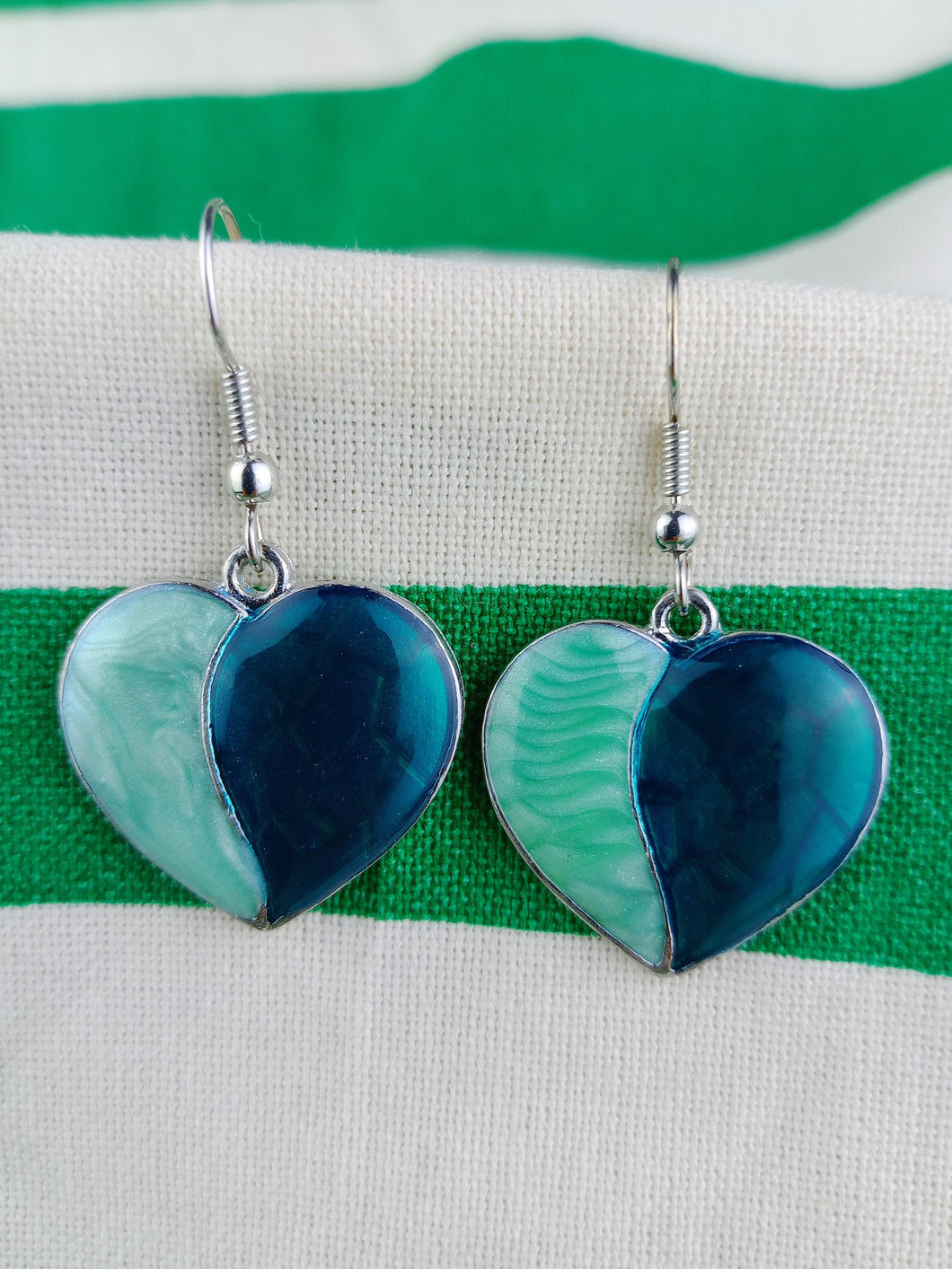 Pendientes Gaudi Corazones Verdes