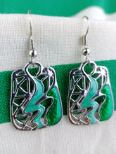 Cargar imagen en el visor de la galería, Pendientes Gaudi Abstractos Verdes
