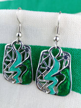 Cargar imagen en el visor de la galería, Pendientes Gaudi Abstractos Verdes
