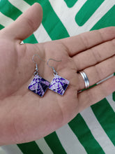 Cargar imagen en el visor de la galería, Pendientes Gaudi Rombos Morados
