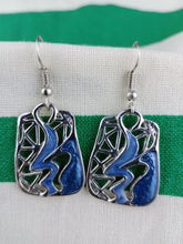 Cargar imagen en el visor de la galería, Pendientes Gaudi Abstractos Azules
