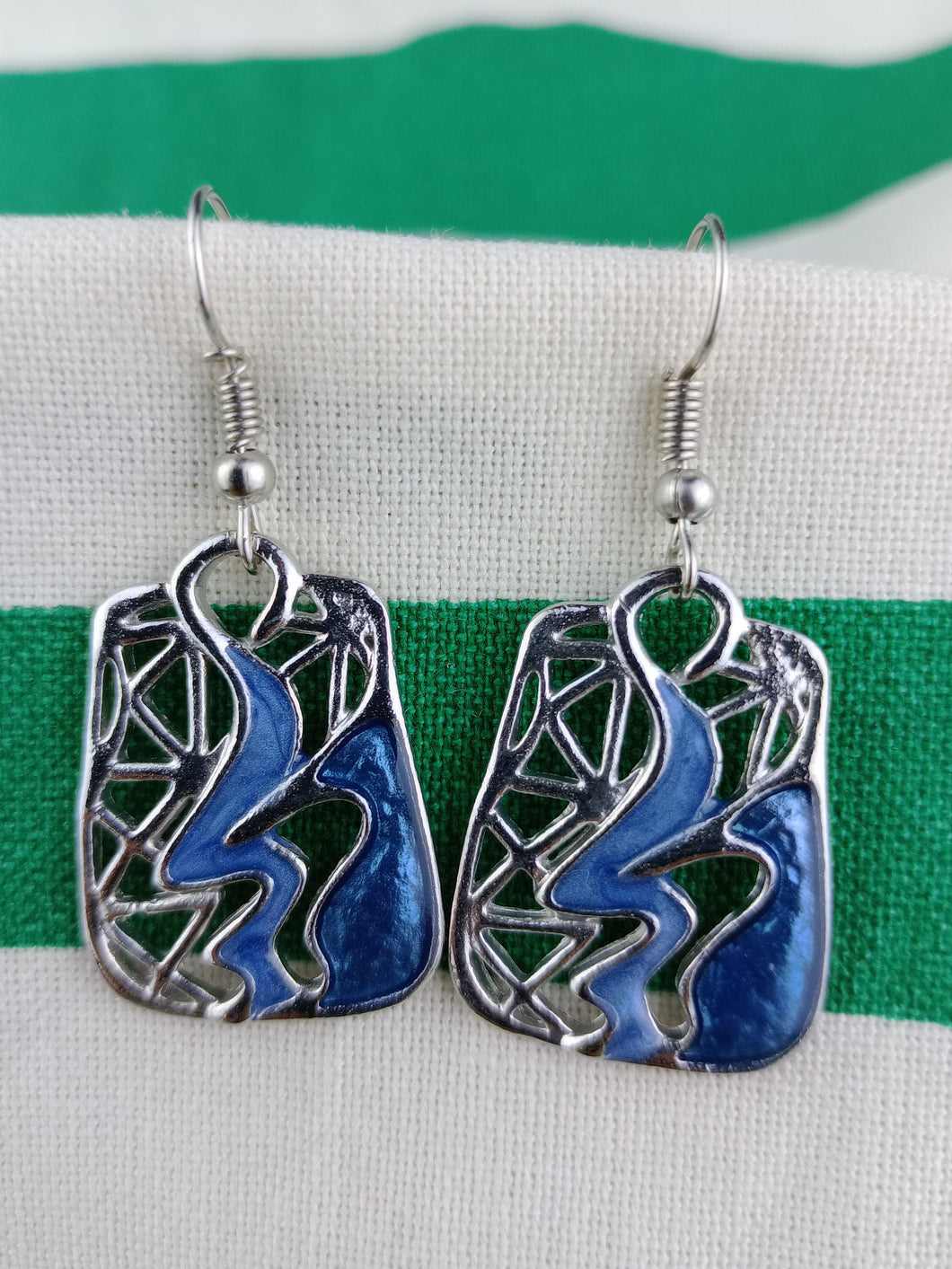 Pendientes Gaudi Abstractos Azules