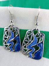 Cargar imagen en el visor de la galería, Pendientes Gaudi Abstractos Azules
