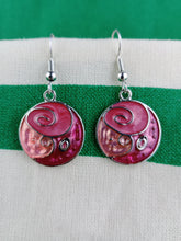 Cargar imagen en el visor de la galería, Pendientes Gaudi Circulo Rosas Tricolor
