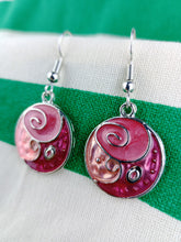 Cargar imagen en el visor de la galería, Pendientes Gaudi Circulo Rosas Tricolor
