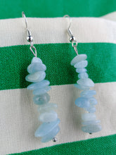 Cargar imagen en el visor de la galería, Pendientes Aguamarina Chips
