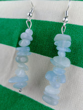 Cargar imagen en el visor de la galería, Pendientes Aguamarina Chips
